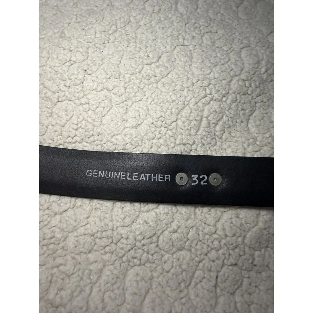 Enmon University of Georgia Bulldogs Womens G Logo Black Leather Belt Size 32